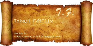 Tokaji Félix névjegykártya